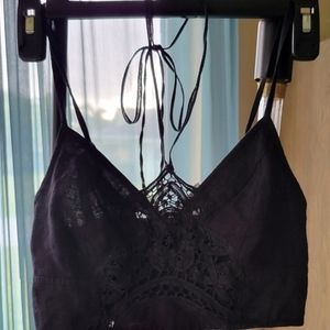 Free People Crochet Crop Top